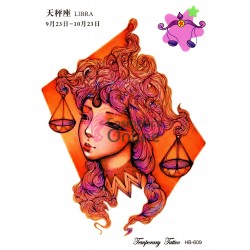 Tatuaje temporare pentru corp HB609 zodia Balanta